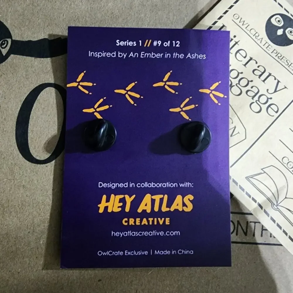 Owlcrate Literary Luggage An Ember in the Ashes Pin #9 of 12